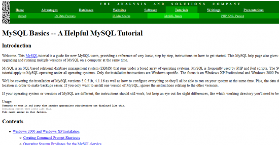 MySql Basics